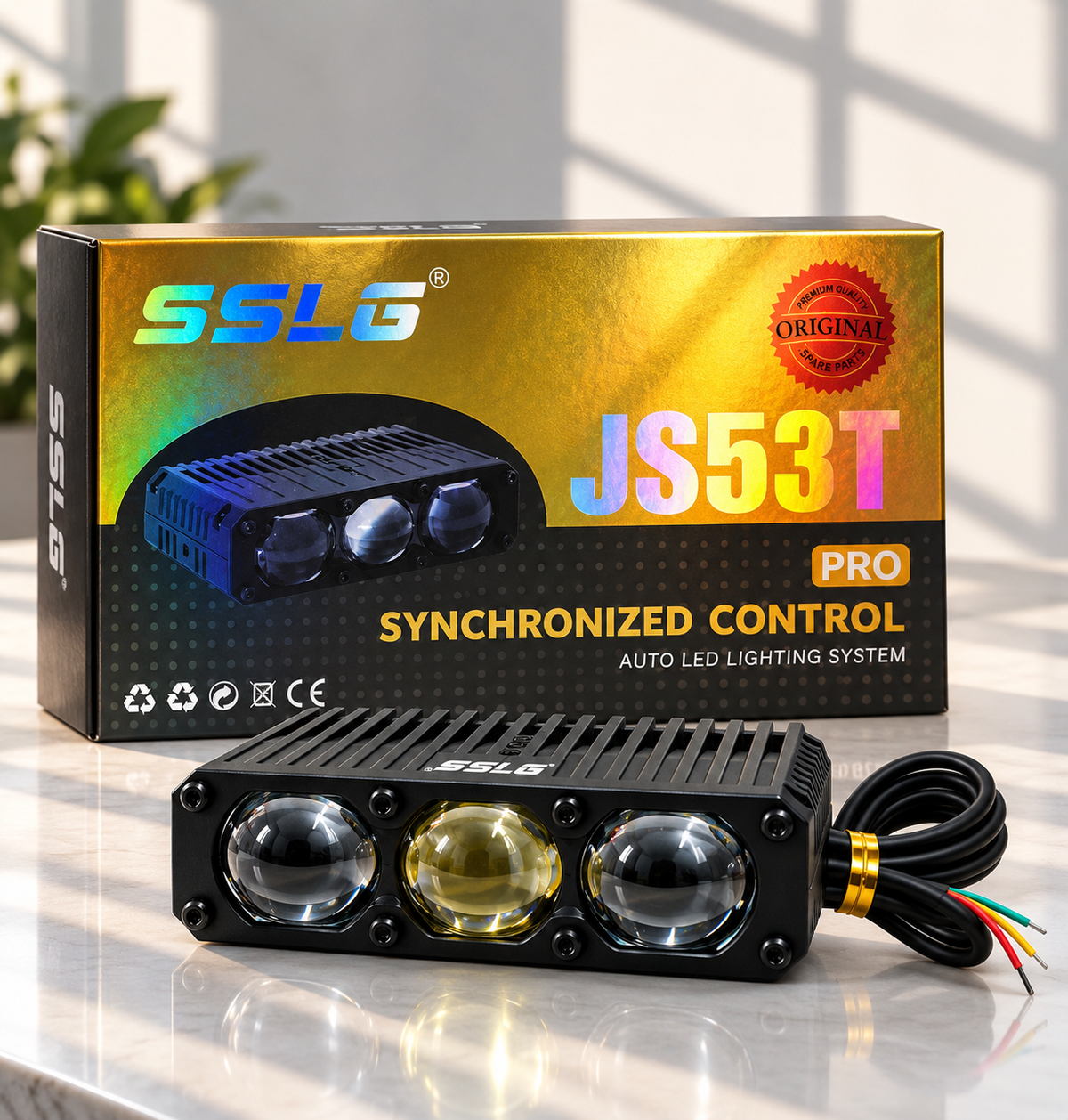 ACE AUTOS | SSLG JS53T PRO LED Driving Light, Dual-Color (Set of 2)