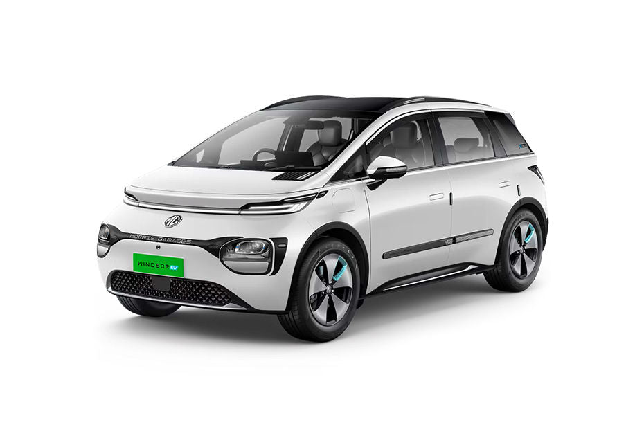 MG Windsor EV in Pearl White — V-KOOL heat control film
