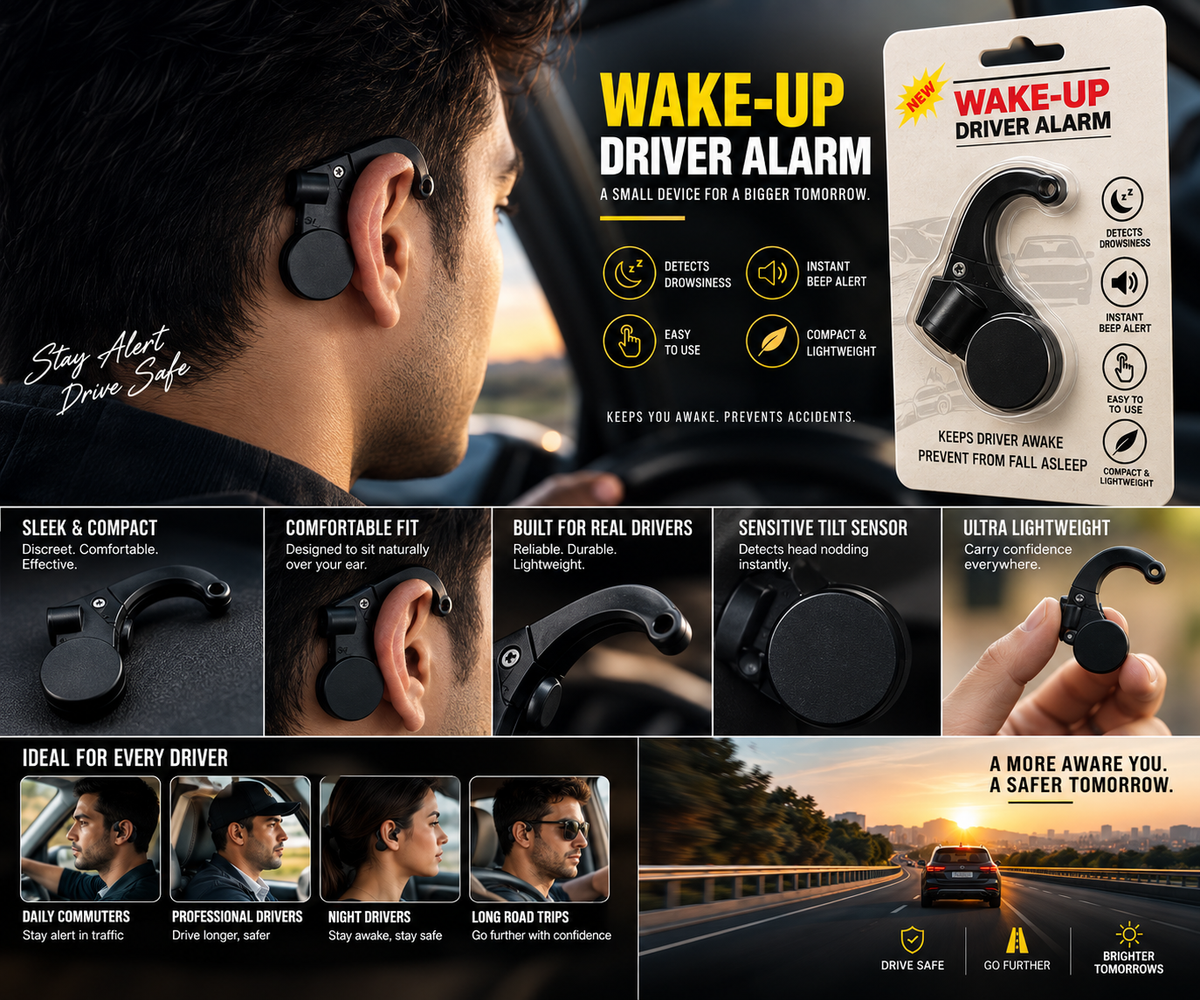 Wake-Up Car Driver Anti-Sleep Alarm