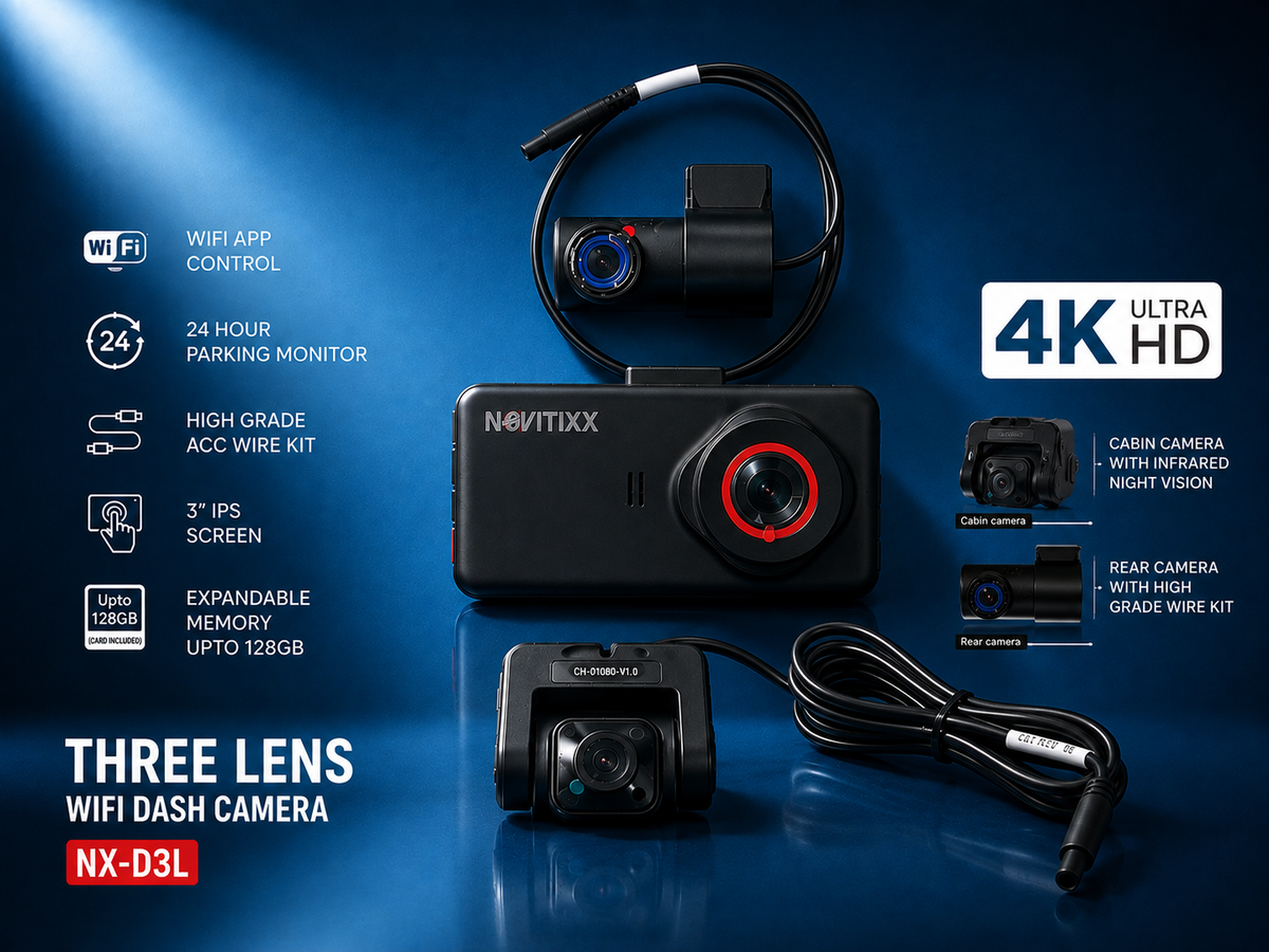 Novitixx (3 in 1) Dashcam NX-D3L