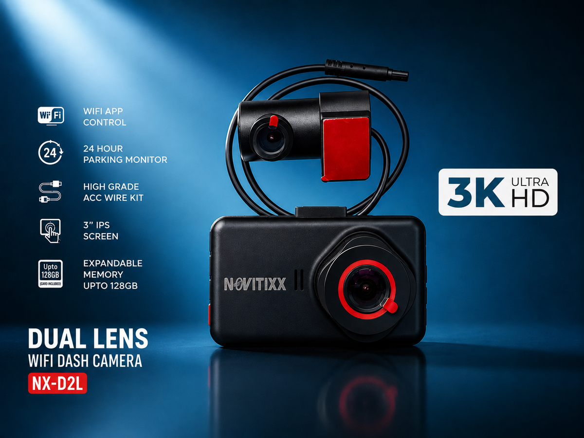 ACE AUTOS | Pronod X2 Dashcam, 3K GPS Dual Camera