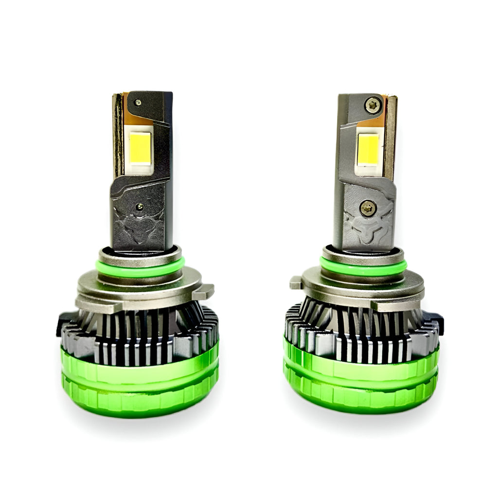 ACE AUTOS | 9005/HB3 Tricolor LED Headlight Bulb 250W (Set of 2 Bulbs)