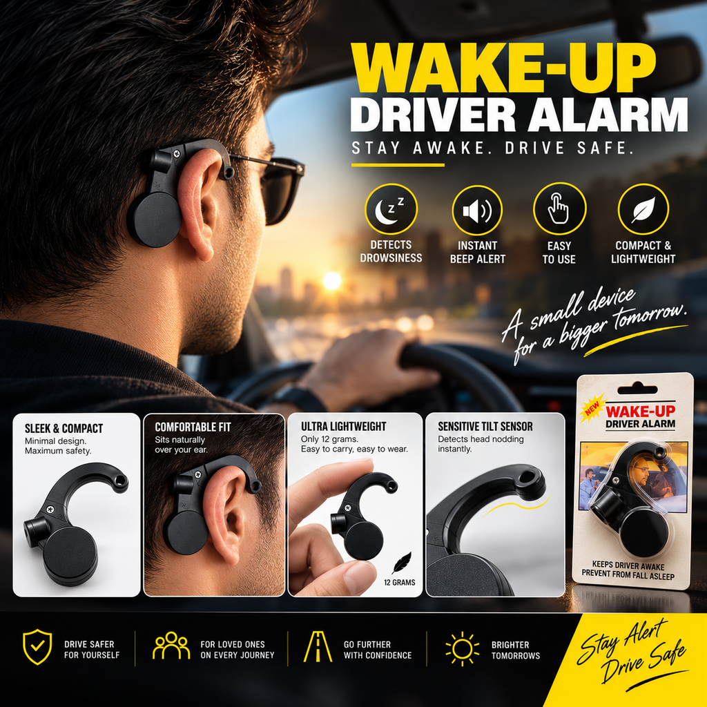 Wake-Up Car Driver Anti-Sleep Alarm