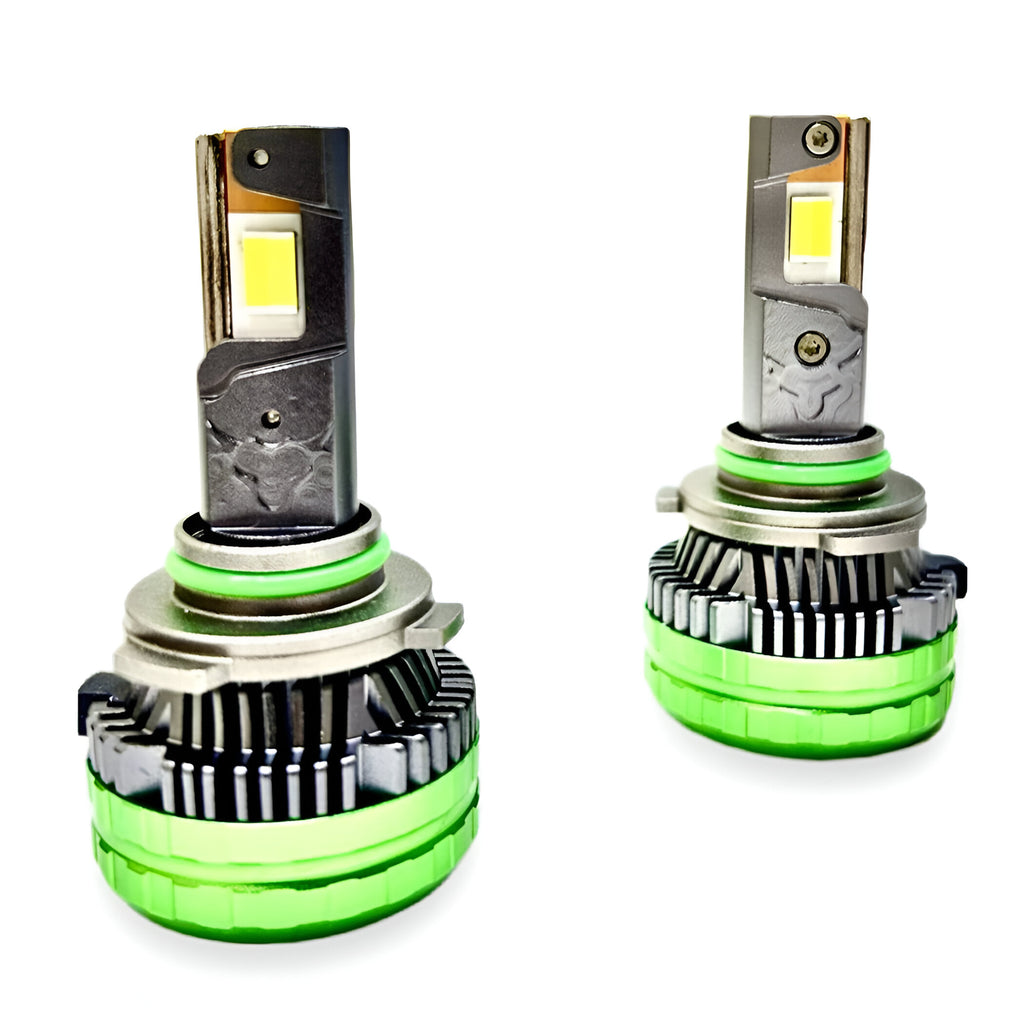 ACE AUTOS | 9005/HB3 Tricolor LED Headlight Bulb 250W (Set of 2 Bulbs)