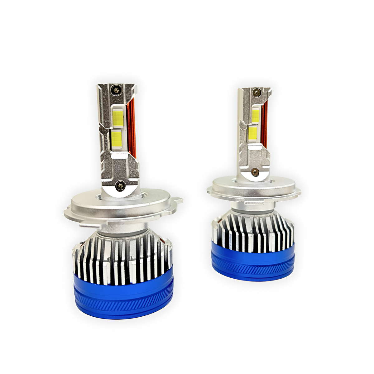 ACE AUTOS | H4/H19 LED Headlight Bulb 4300K (Warm White), 250W (Set of 2 Bulbs)
