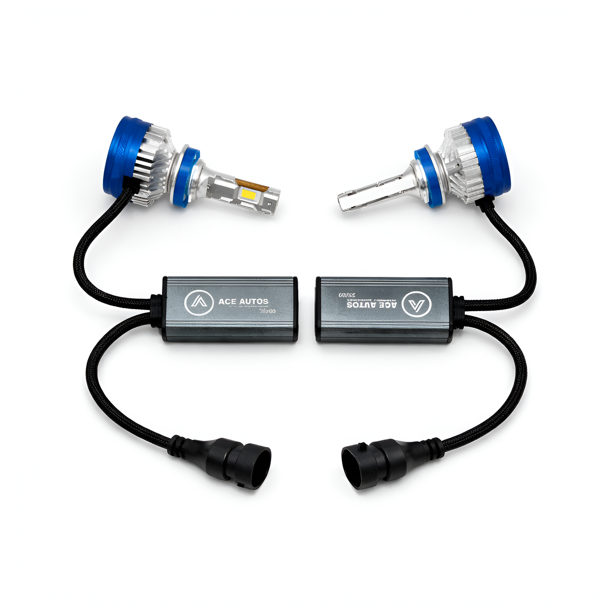 ACE AUTOS | H8/H9/H11 LED Headlight Bulb 4300K (Warm White), 230W (Set of 2 Bulbs)