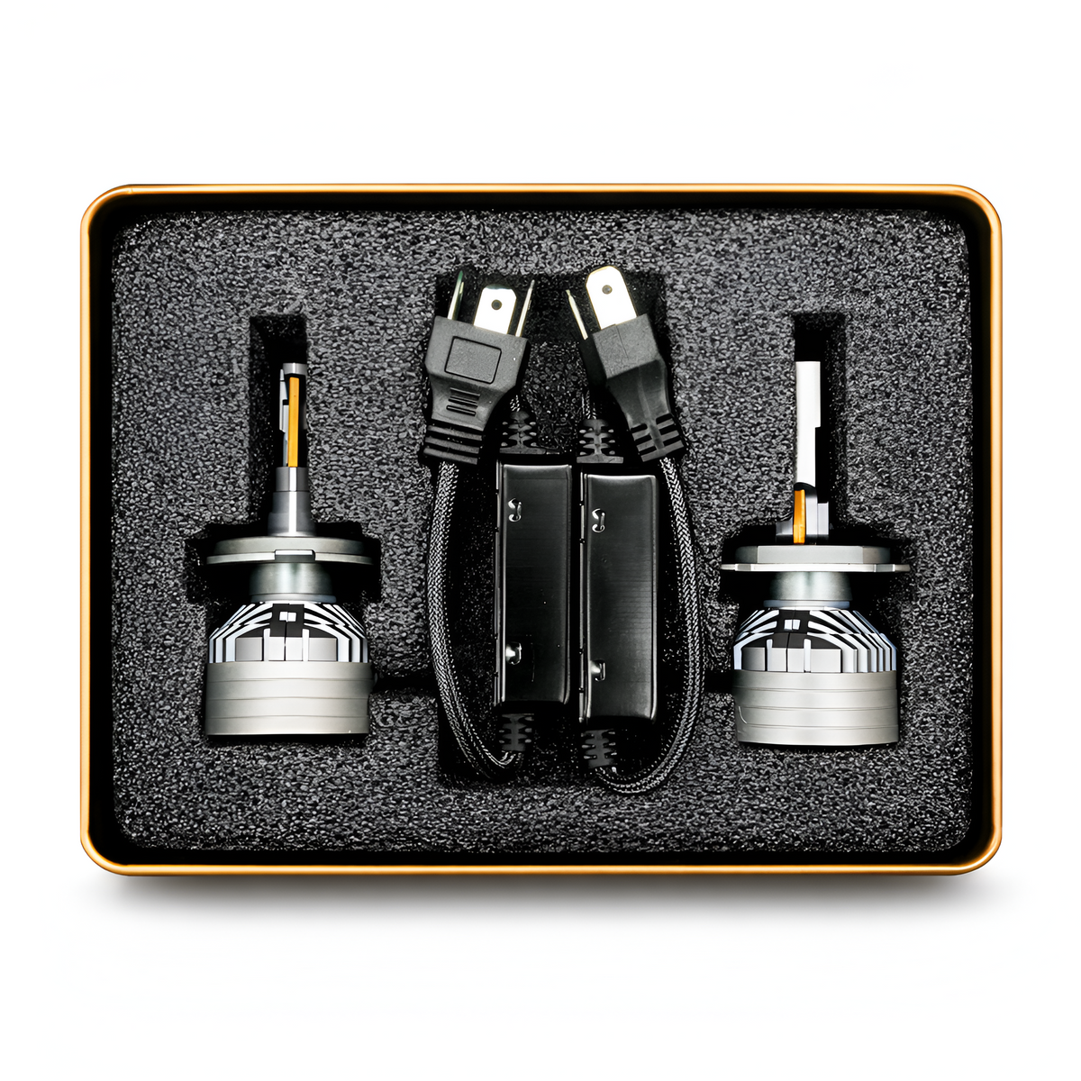 ACE AUTOS | H4/H19 LED Headlight Bulb 6000K, 300W (Set of 2 Bulbs)