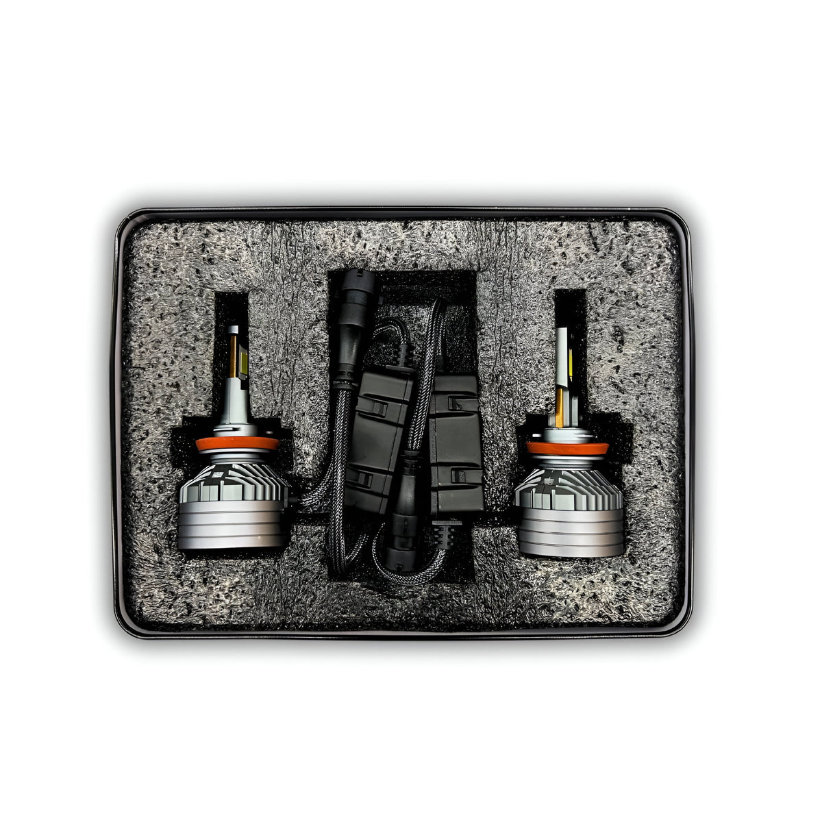 ACE AUTOS | H8/H9/H11/H16 Multi-Fit LED Headlight Bulb 6000K, 300W (Set of 2 Bulbs)