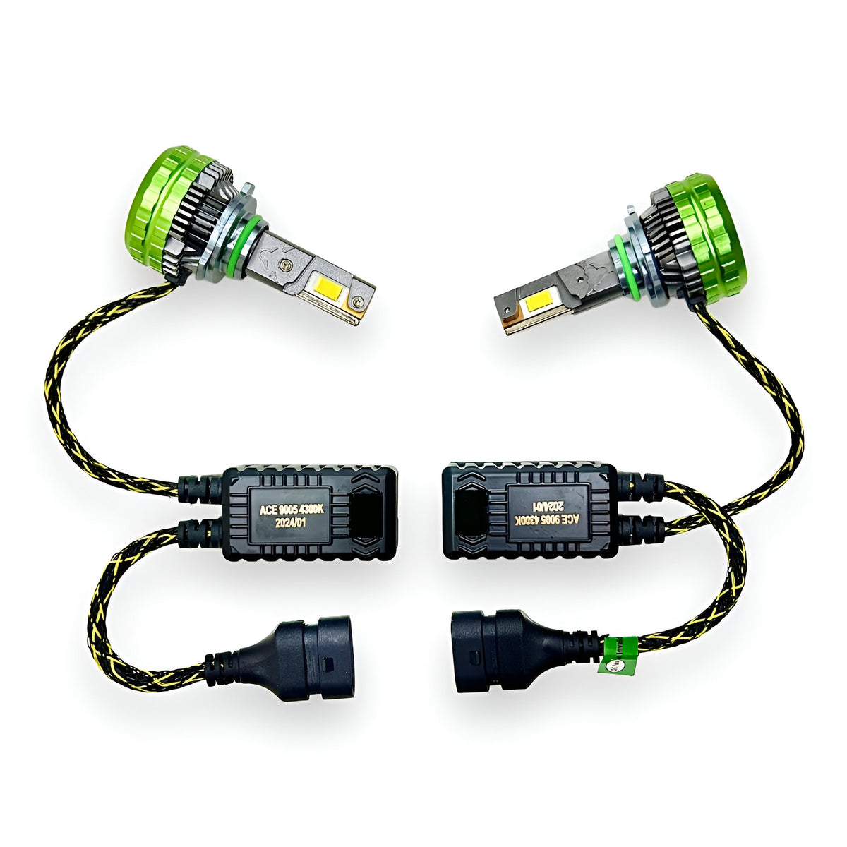 ACE AUTOS | 9005/HB3 LED Headlight Bulb 4300K, 250W (Set of 2 Bulbs)
