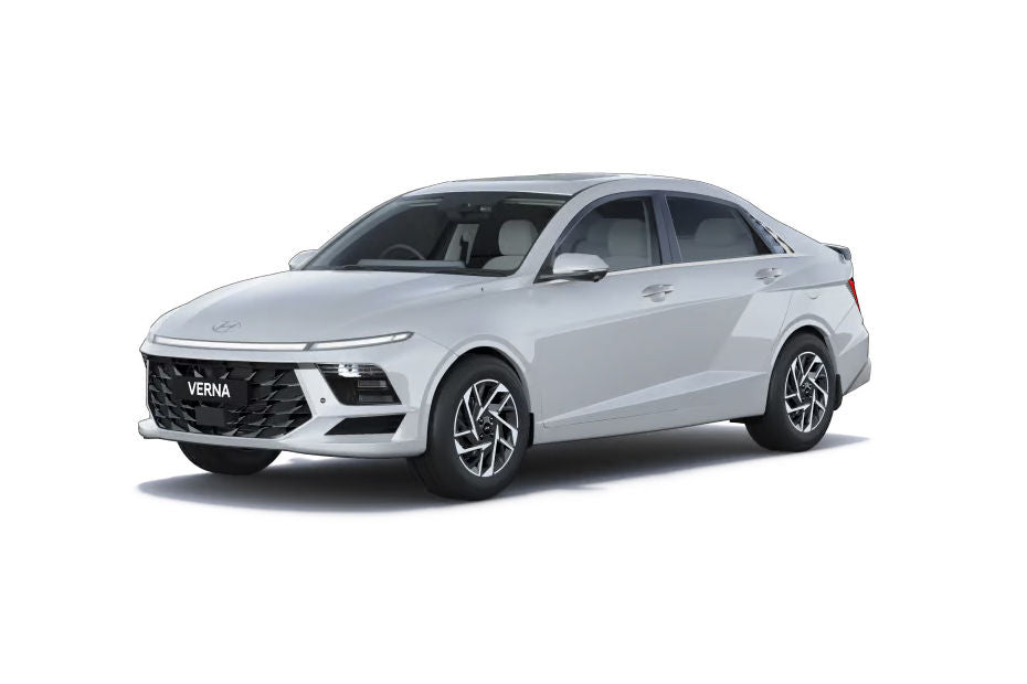 Hyundai Verna in Atlas White — V-KOOL heat control film