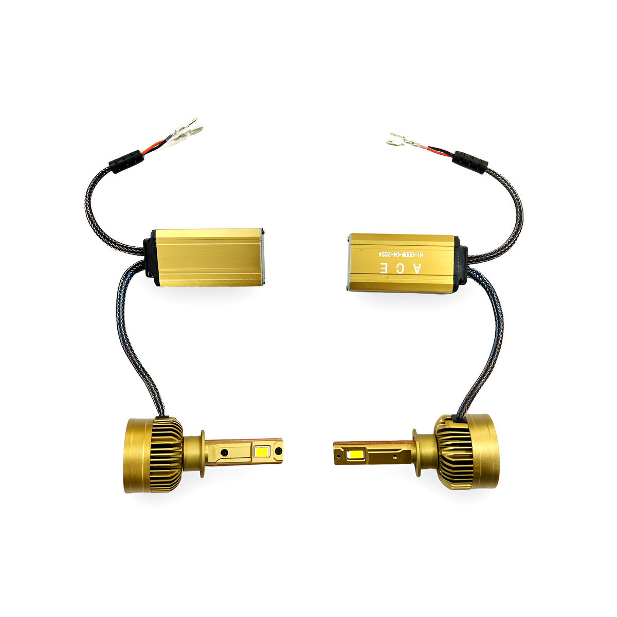 ACE AUTOS | H1 LED Headlight Bulb 4300K, 200W (Set of 2 Bulbs)