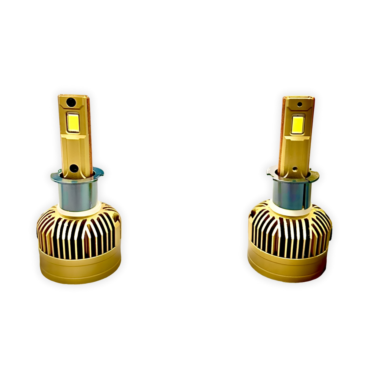 ACE AUTOS | H3 LED Headlight Bulb 4300K (Warm White), 200W (Set of 2 Bulbs)