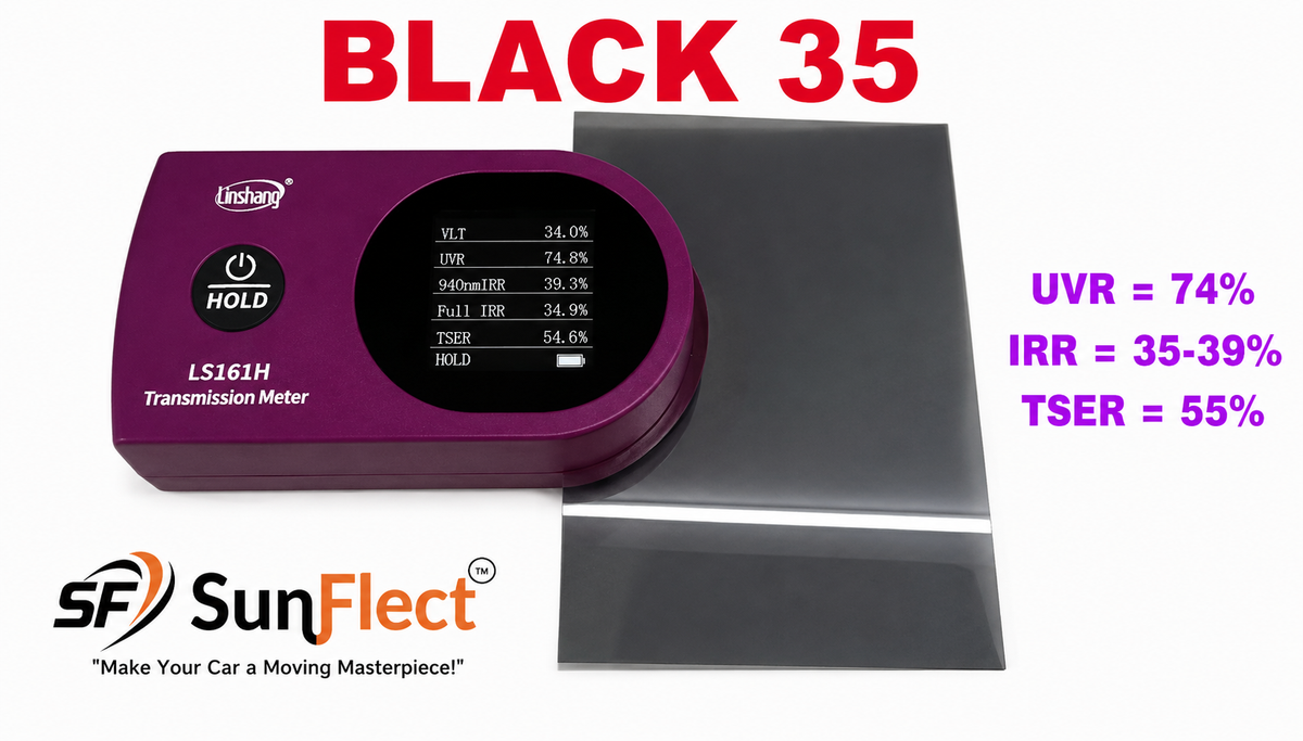 SunFlect Nano Ceramic Film IR Black 35 spec sheet