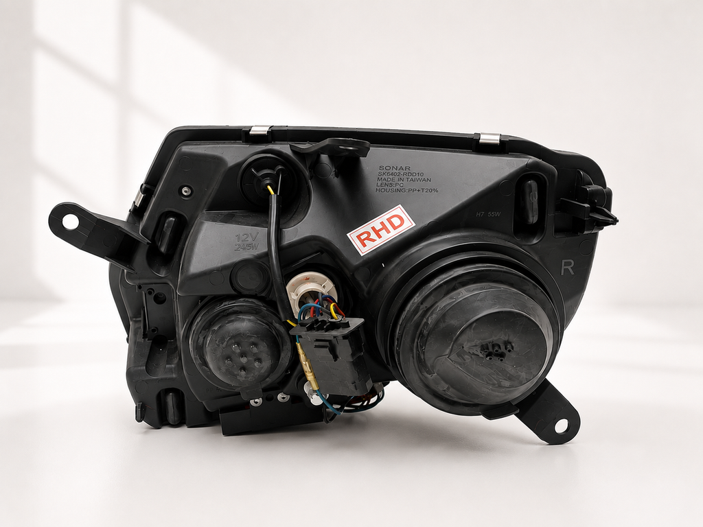Renault Duster Headlight with DRL - DRL lit