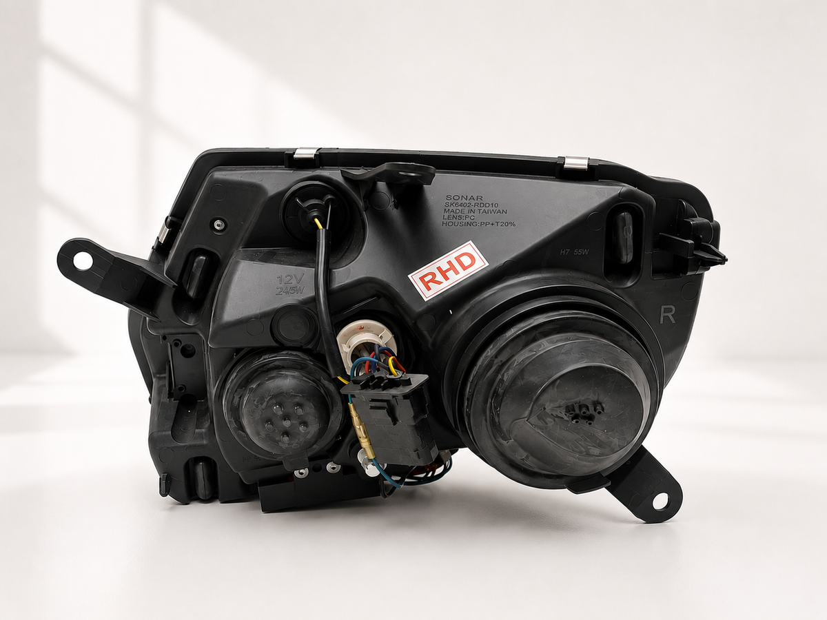 Renault Duster Headlight with DRL - DRL lit