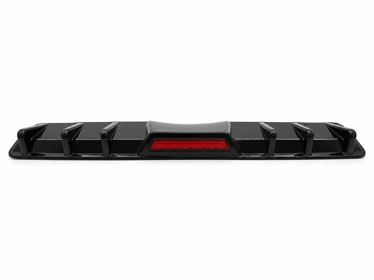 F1 Style Rear Diffuser with LED Brake Light - detail