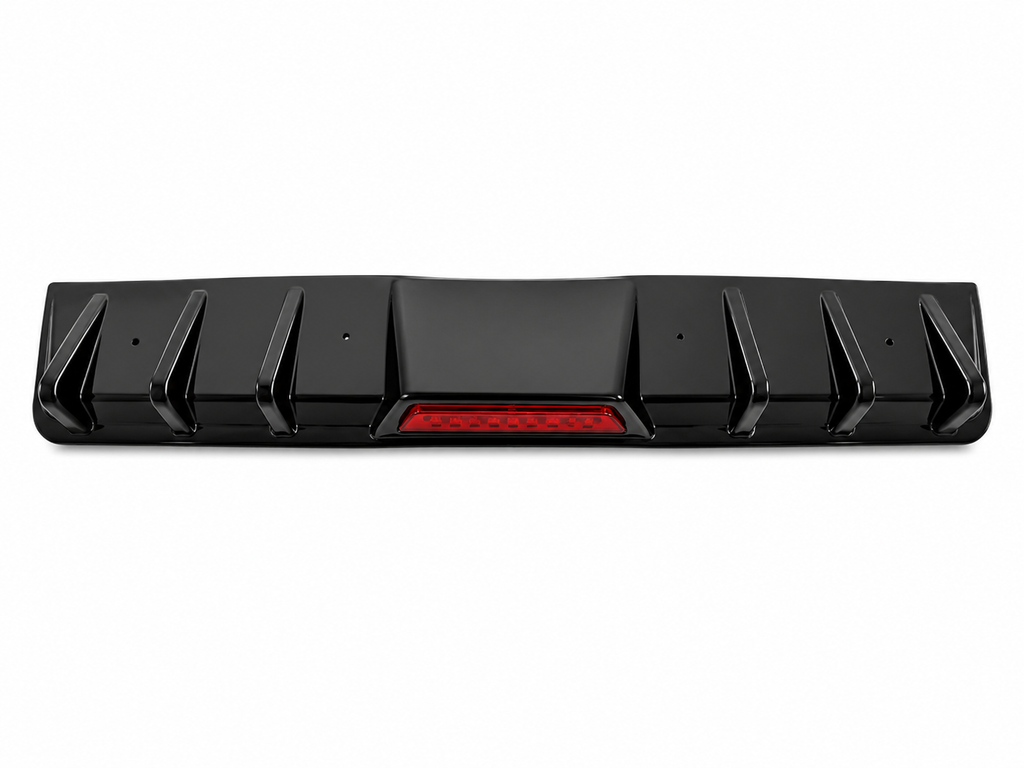 F1 Style Rear Diffuser with LED Brake Light - installed