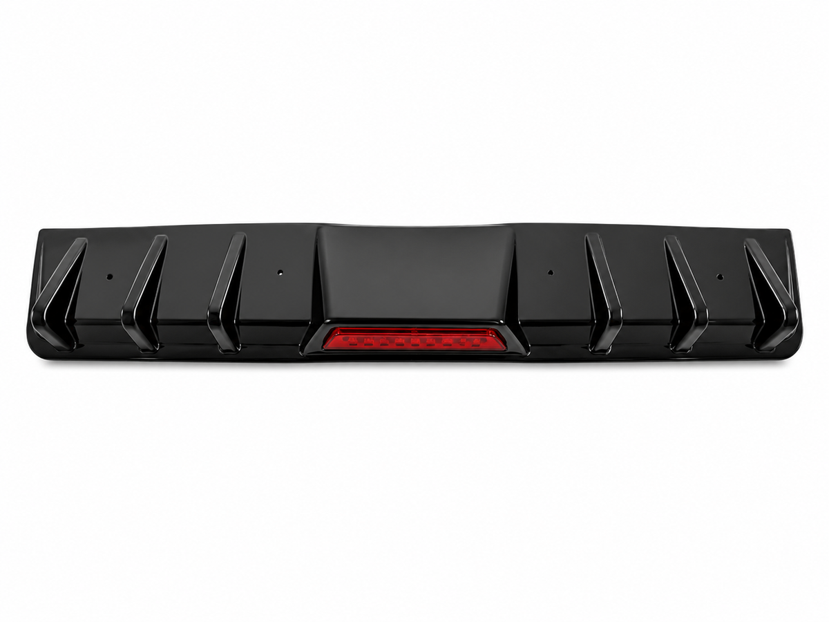 F1 Style Rear Diffuser with LED Brake Light - installed