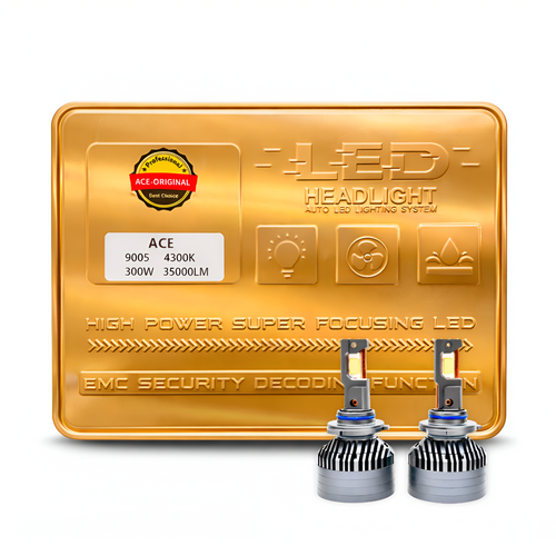 ACE 9005 LED Headlight Bulb — 4300K, 300W