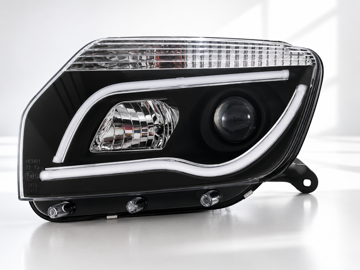 Renault Duster Headlight with DRL - side view