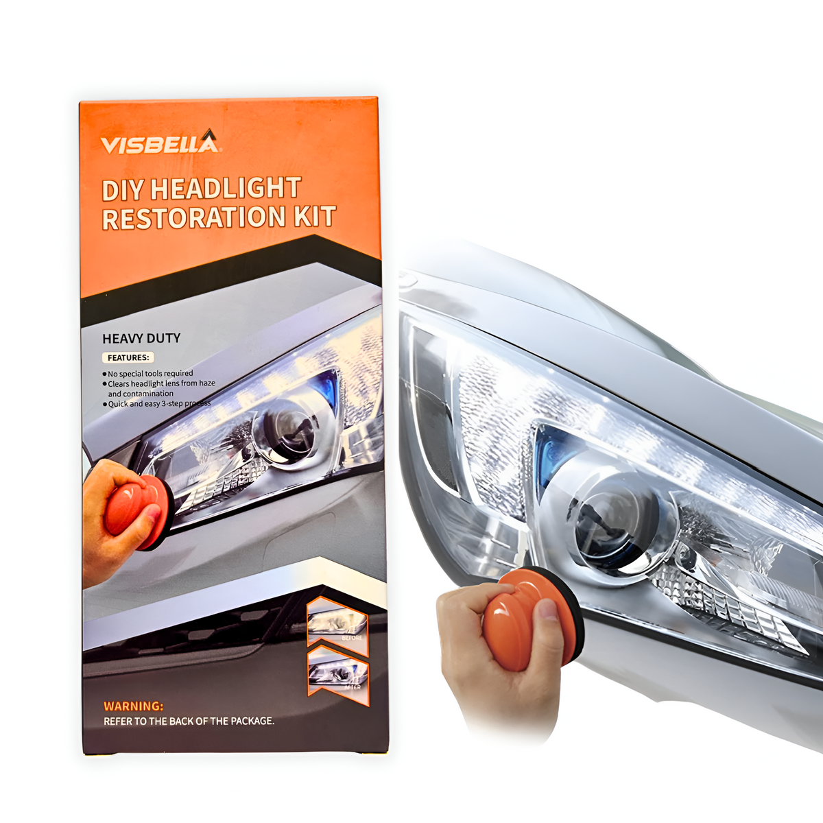 Ace Autos DIY Headlight Restoration Kit - heavy duty packaging