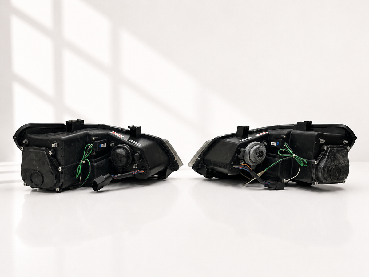 Volkswagen Polo headlight set, rear pair view