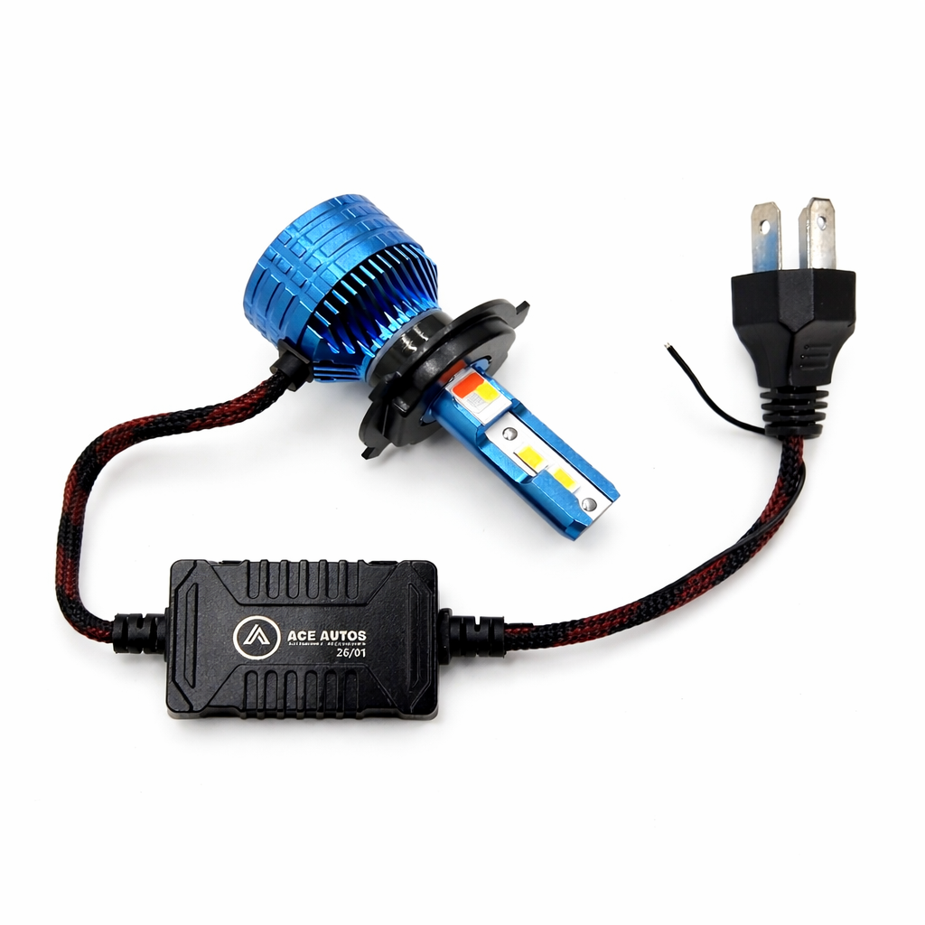 ACE Bike LED Headlight Bulb H4 5500K 100W